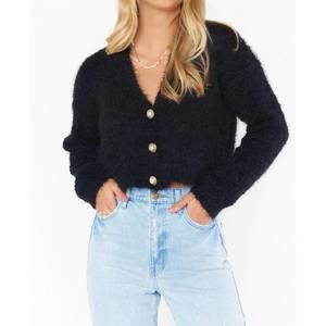 NEW SHOW ME YOUR MUMU tea time cardi in black